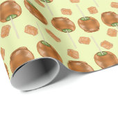 Inpakpapier met karamelappels (Rol Hoek)