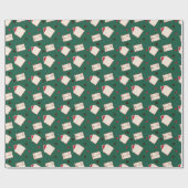 Inpakpapier met kerstletters (Vlak)