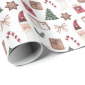Inpakpapier met kerstthema (Rol Hoek)