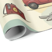 Inpakpapier met reispatroon (Rol Hoek)