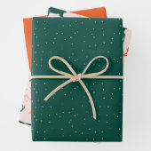 inpakpapier met rendieren voor de kerstperiode vel (In situ)