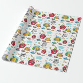 inpakpapier met schoolthema (Uitgerold)