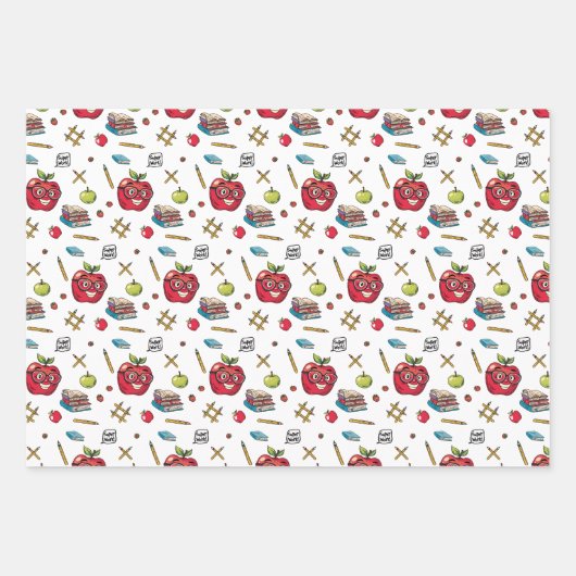 inpakpapier met schoolthema vel (Voorkant)