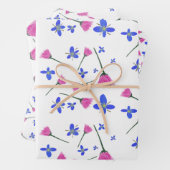 Inpakpapier met verse bloemen vel (In situ)