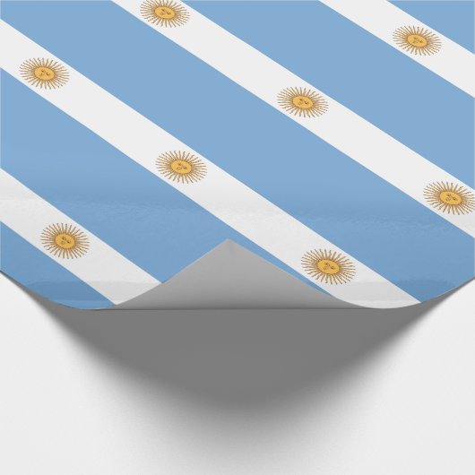 Inpakpapier met vlag van Argentinië (Hoek)
