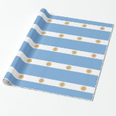 Inpakpapier met vlag van Argentinië (Uitgerold)
