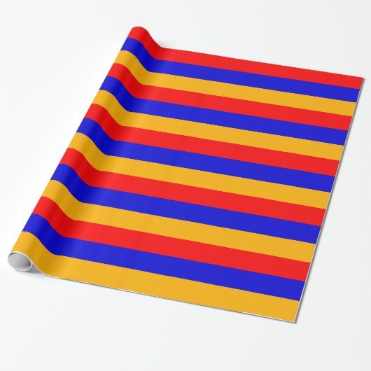 Inpakpapier met vlag van Armenië (Uitgerold)