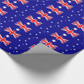 Inpakpapier met vlag van Australië (Hoek)