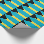 Inpakpapier met vlag van Bahama's (Hoek)