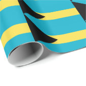 Inpakpapier met vlag van Bahama's (Rol Hoek)