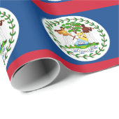 Inpakpapier met vlag van Belize (Rol Hoek)