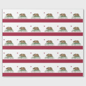 Inpakpapier met vlag van Californië (Vlak)