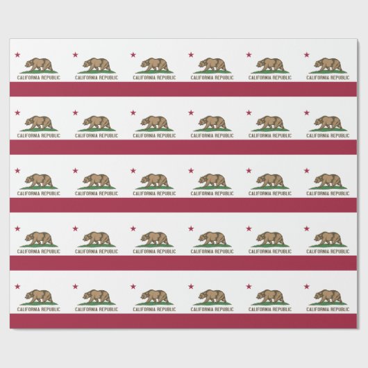 Inpakpapier met vlag van Californië (Vlak)