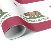 Inpakpapier met vlag van Californië (Rol Hoek)