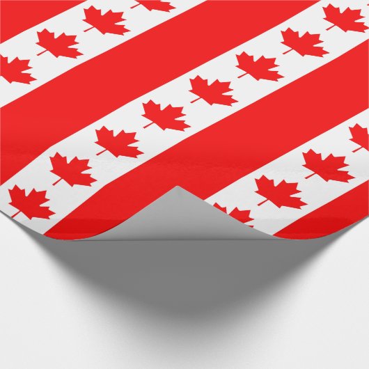 Inpakpapier met vlag van Canada (Hoek)