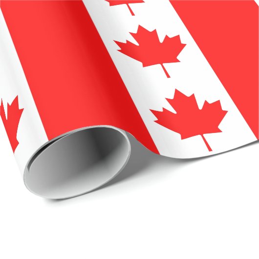 Inpakpapier met vlag van Canada (Rol Hoek)