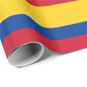 Inpakpapier met vlag van Colombia (Rol Hoek)