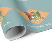 Inpakpapier met vlag van Delaware (Rol Hoek)