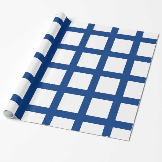 Inpakpapier met vlag van Finland (Uitgerold)