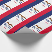 Inpakpapier met vlag van Iowa (Hoek)