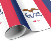 Inpakpapier met vlag van Iowa (Rol Hoek)