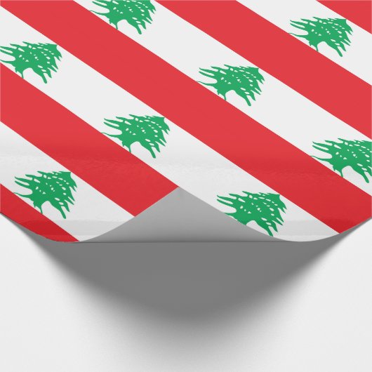 Inpakpapier met vlag van Libanon (Hoek)