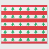 Inpakpapier met vlag van Libanon (Vlak)