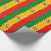 Inpakpapier met vlag van Los Angeles (Hoek)