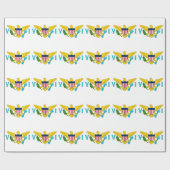 Inpakpapier met vlag van Maagdeneilanden (Vlak)