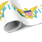 Inpakpapier met vlag van Maagdeneilanden (Rol Hoek)