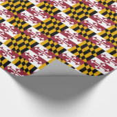 Inpakpapier met vlag van Maryland (Hoek)