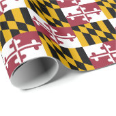 Inpakpapier met vlag van Maryland (Rol Hoek)
