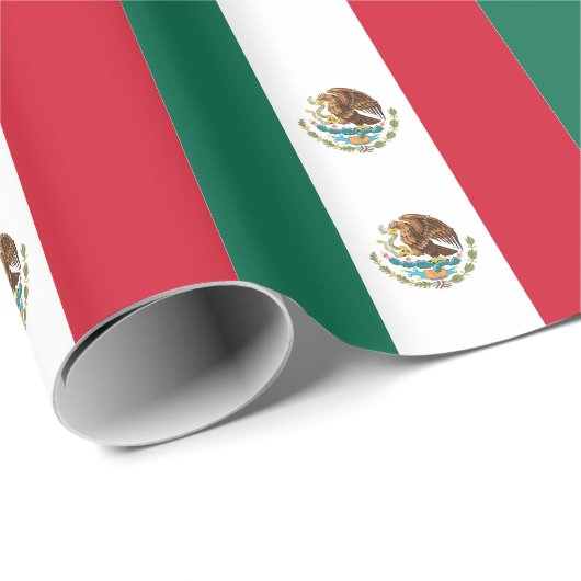 Inpakpapier met vlag van Mexico (Rol Hoek)