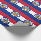 Inpakpapier met vlag van Missouri (Hoek)