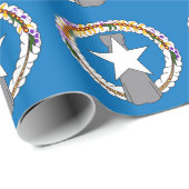 Inpakpapier met Vlag van Noordelijke Marianen (Rol Hoek)