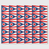 Inpakpapier met vlag van Ohio (Vlak)