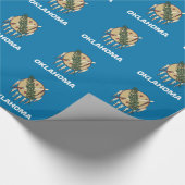 Inpakpapier met vlag van Oklahoma (Hoek)