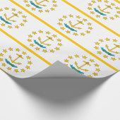 Inpakpapier met vlag van Rhode Island (Hoek)