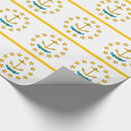 Inpakpapier met vlag van Rhode Island (Hoek)