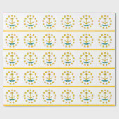 Inpakpapier met vlag van Rhode Island (Vlak)