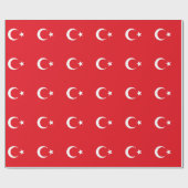 Inpakpapier met vlag van Turkije (Vlak)