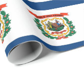 Inpakpapier met vlag van West Virginia (Rol Hoek)