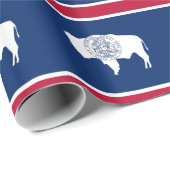 Inpakpapier met vlag van Wyoming (Rol Hoek)