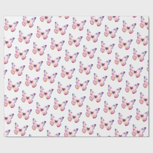 inpakpapier met vlinderthema (Vlak)