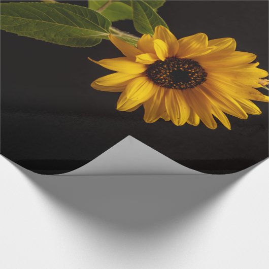 Inpakpapier met zonnebloem (Hoek)