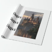 Inpakpapier plat vel Harry Potter (Uitgerold)