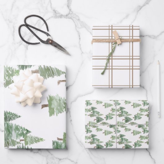Inpakpapier plat vel set van 3 (Voorkant)
