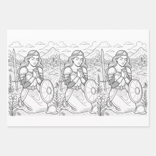 Inpakpapier Plat Vel Set van 3 (Voorkant)