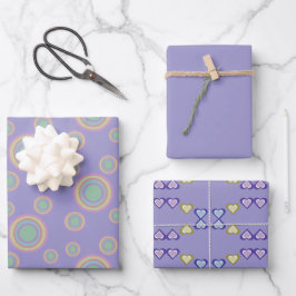 Inpakpapier plat vel set van 3