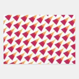 Inpakpapier plat vel set van 3